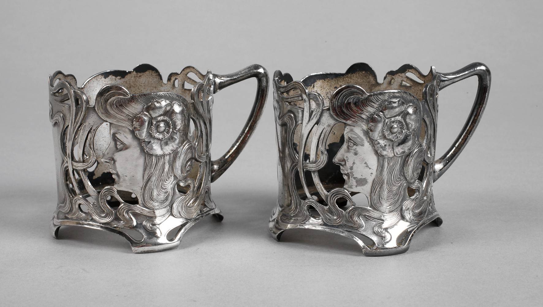 WMF Geisslingen zwei Teeglashalter