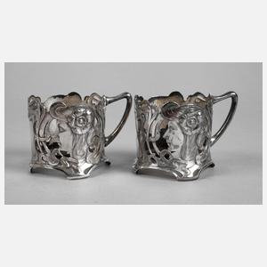 WMF Geisslingen zwei Teeglashalter