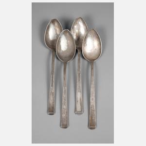 Vier Speiselöffel Joseph Maria Olbrich