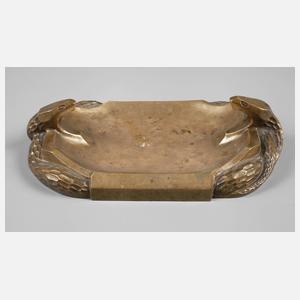 Jugendstil Schale mit Schlangenköpfen