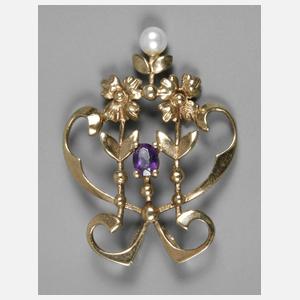 Goldanhänger Jugendstil