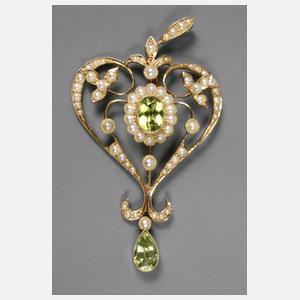 Goldanhänger mit Spinell