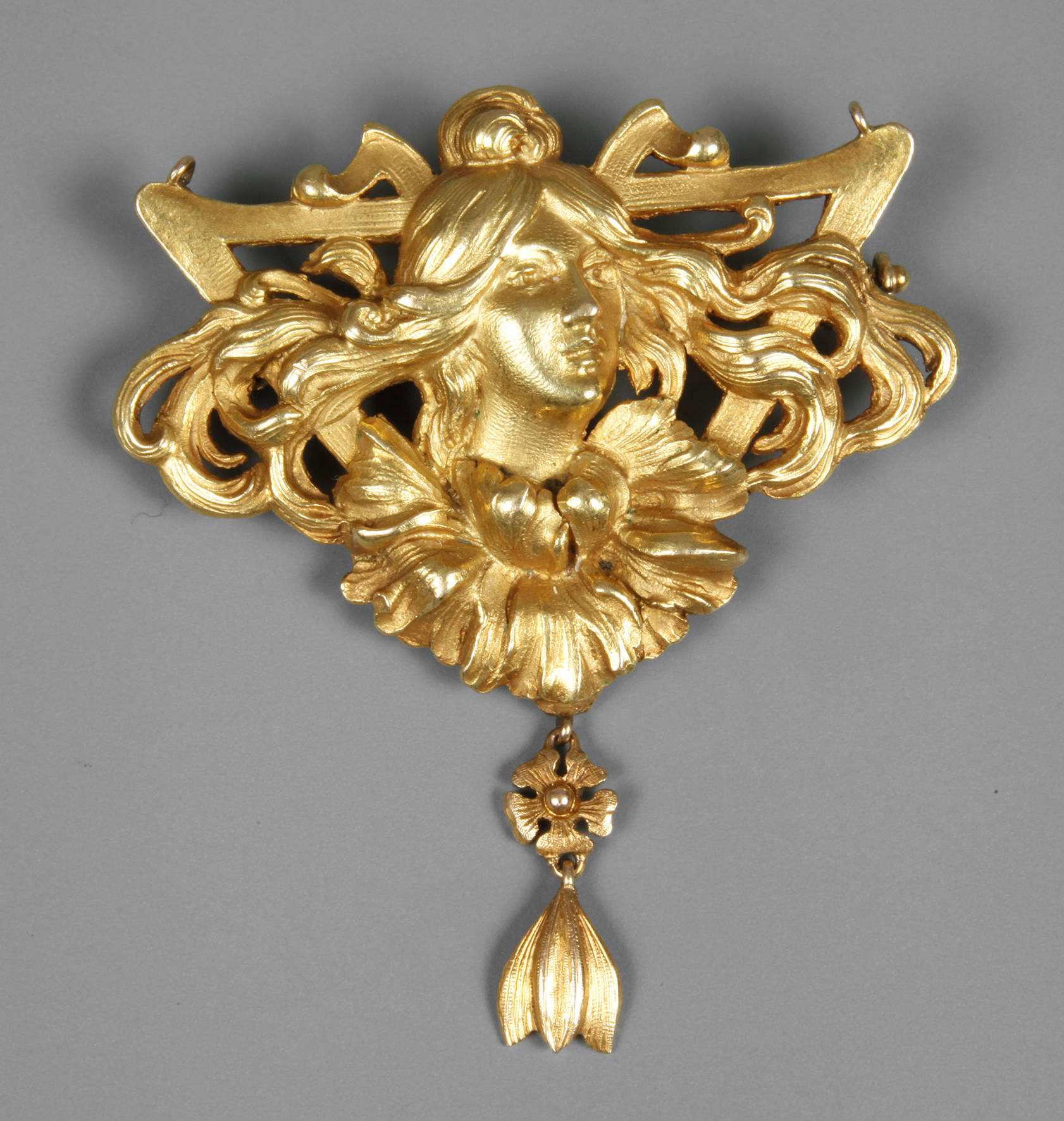 Jugendstilanhänger Gold