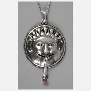 Jugendstilanhänger mit Kettchen