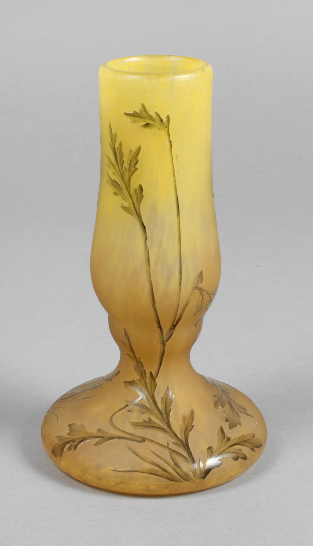 Daum Nancy Ätzglasvase Jugendstil