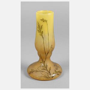 Daum Nancy Ätzglasvase Jugendstil