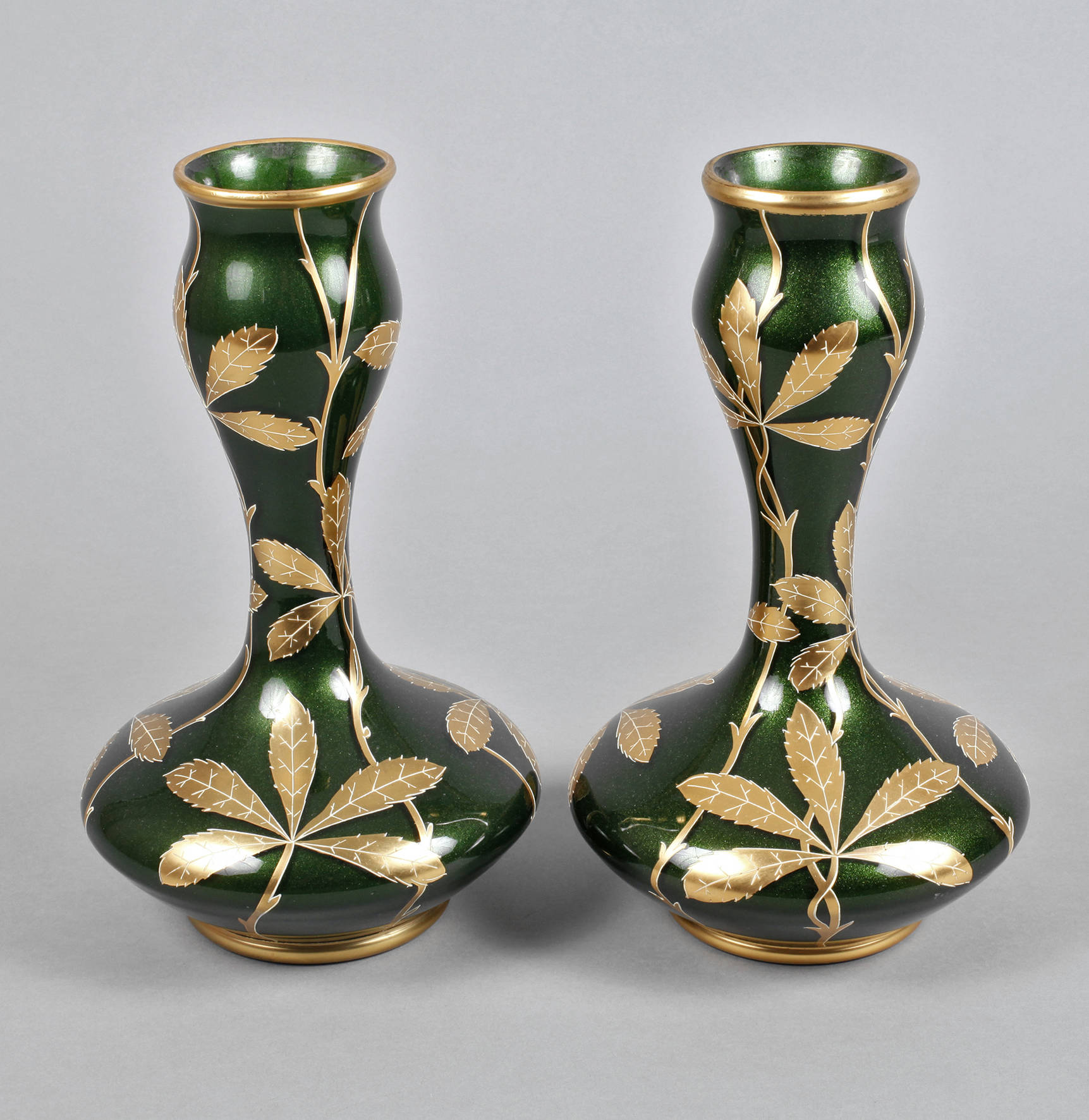 Harrach Vasenpaar Chromaventurin