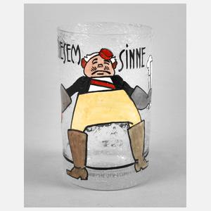 Ludwig Hohlwein Becherglas ”In diesem Sinne”