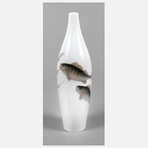 Kopenhagen Jugendstilvase Fischdekor