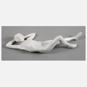 Schwarzburger Werkstätten liegender weiblicher Akt