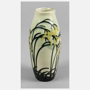 Max Laeuger Jugendstilvase Schlickermalerei