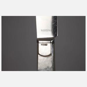 Gebhard Duve elf Messer Silber