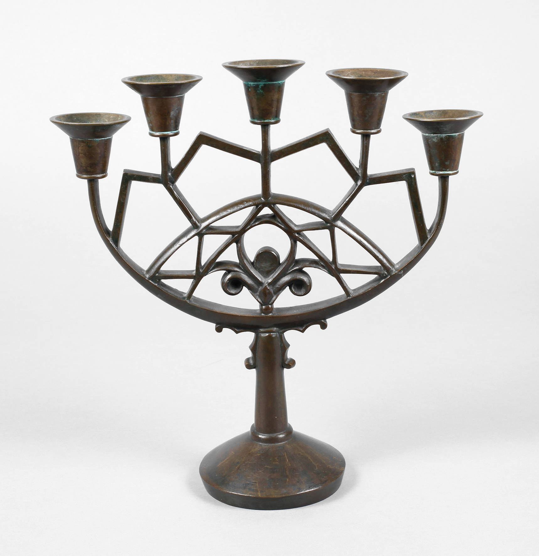 Fünfflammiger Art Déco Leuchter