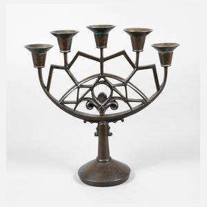 Fünfflammiger Art Déco Leuchter