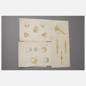 Sammlung Goldschmiedeentwürfe