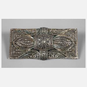 Art Déco Brosche mit Markasitenbesatz