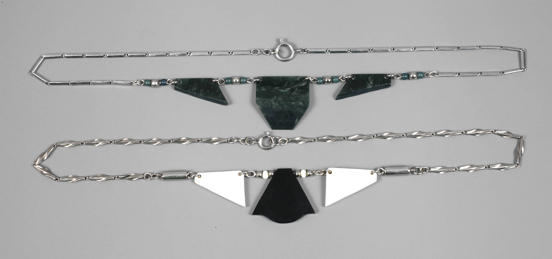 Jacob Bengel zwei Art Déco Colliers