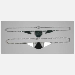 Jacob Bengel zwei Art Déco Colliers