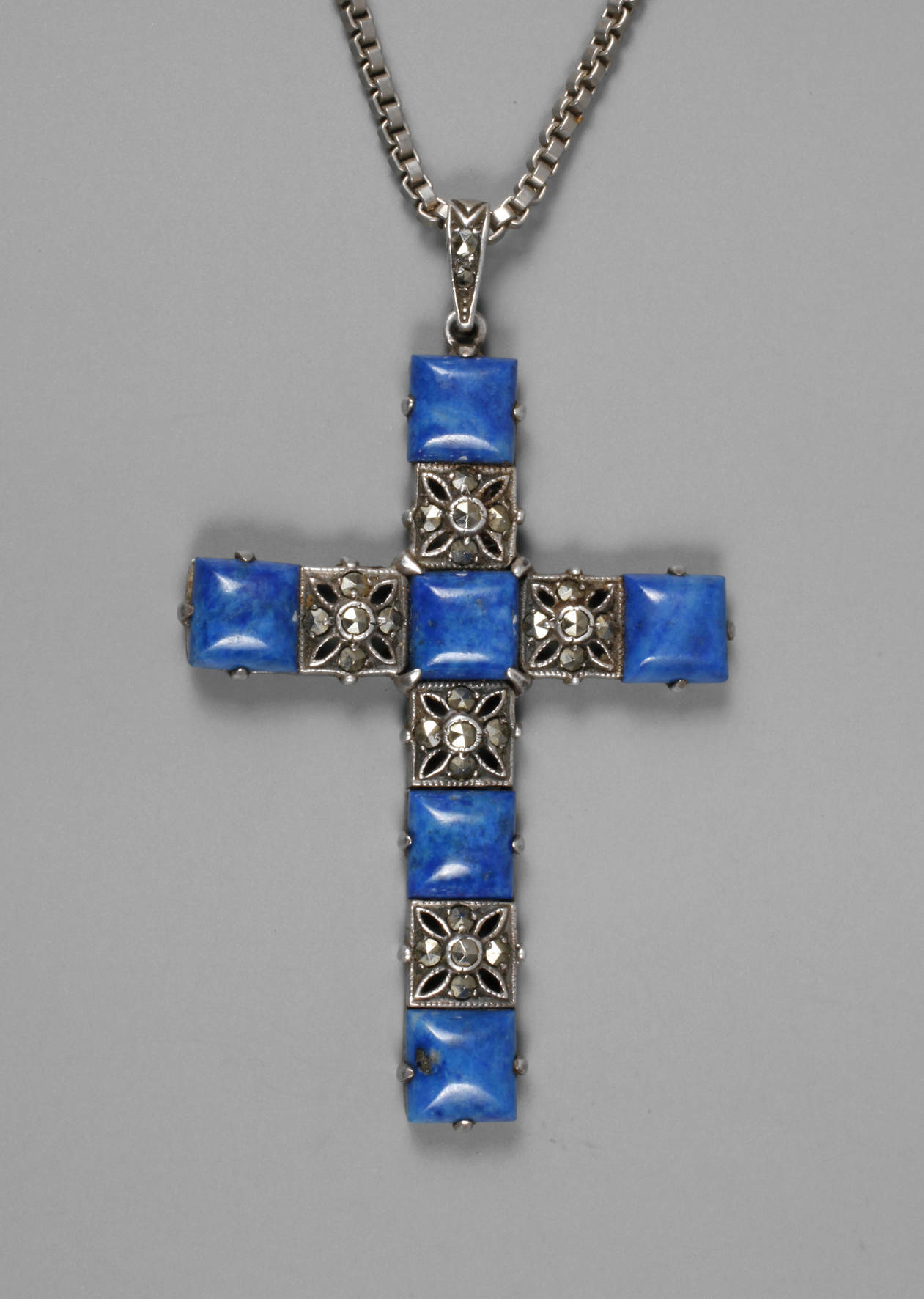 Kreuzanhänger Lapislazuli