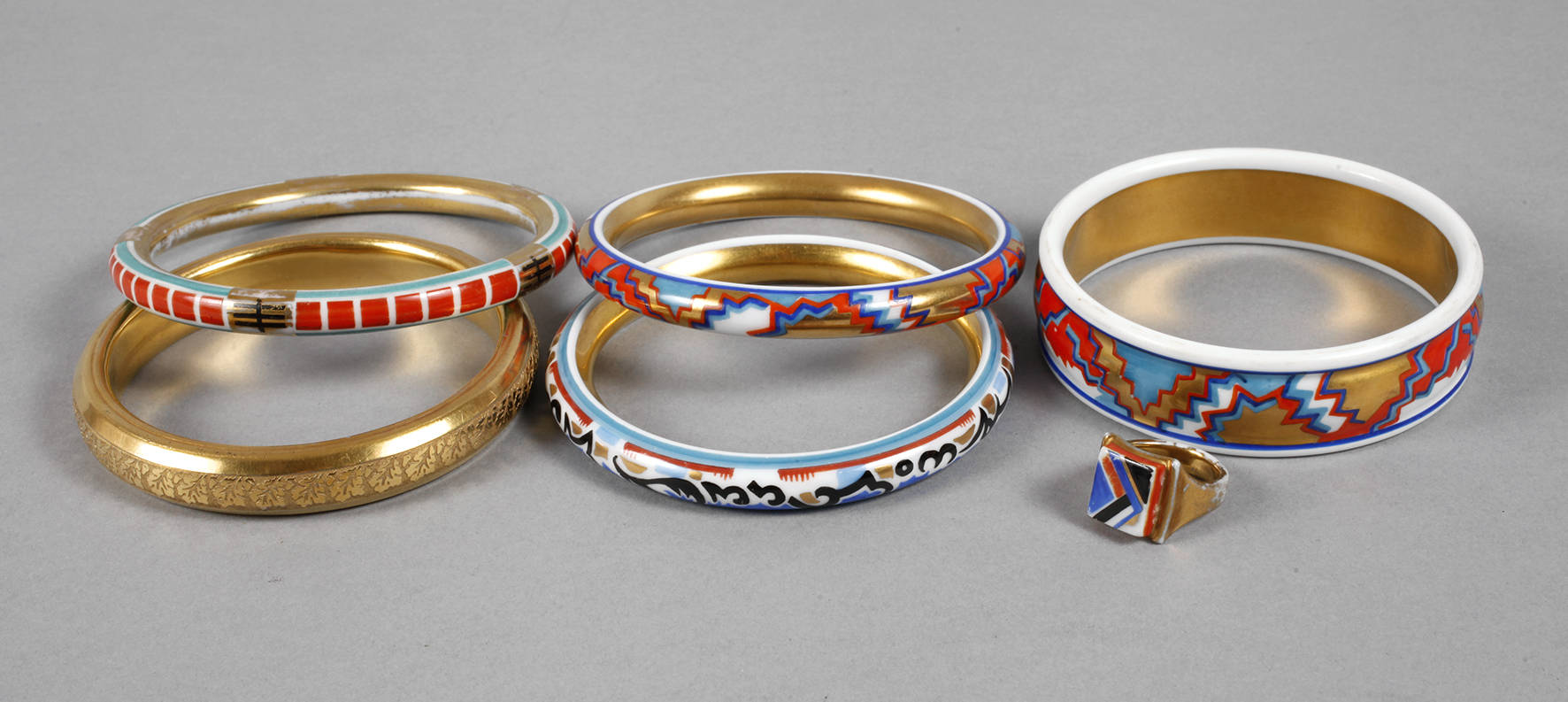 Rosenthal sechs Schmuckteile