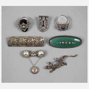 Konvolut Art Déco Schmuck