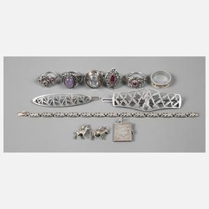 Konvolut Silberschmuck