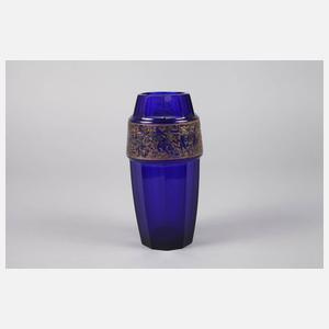 Moser Karlsbad Vase mit Ätzbordüre