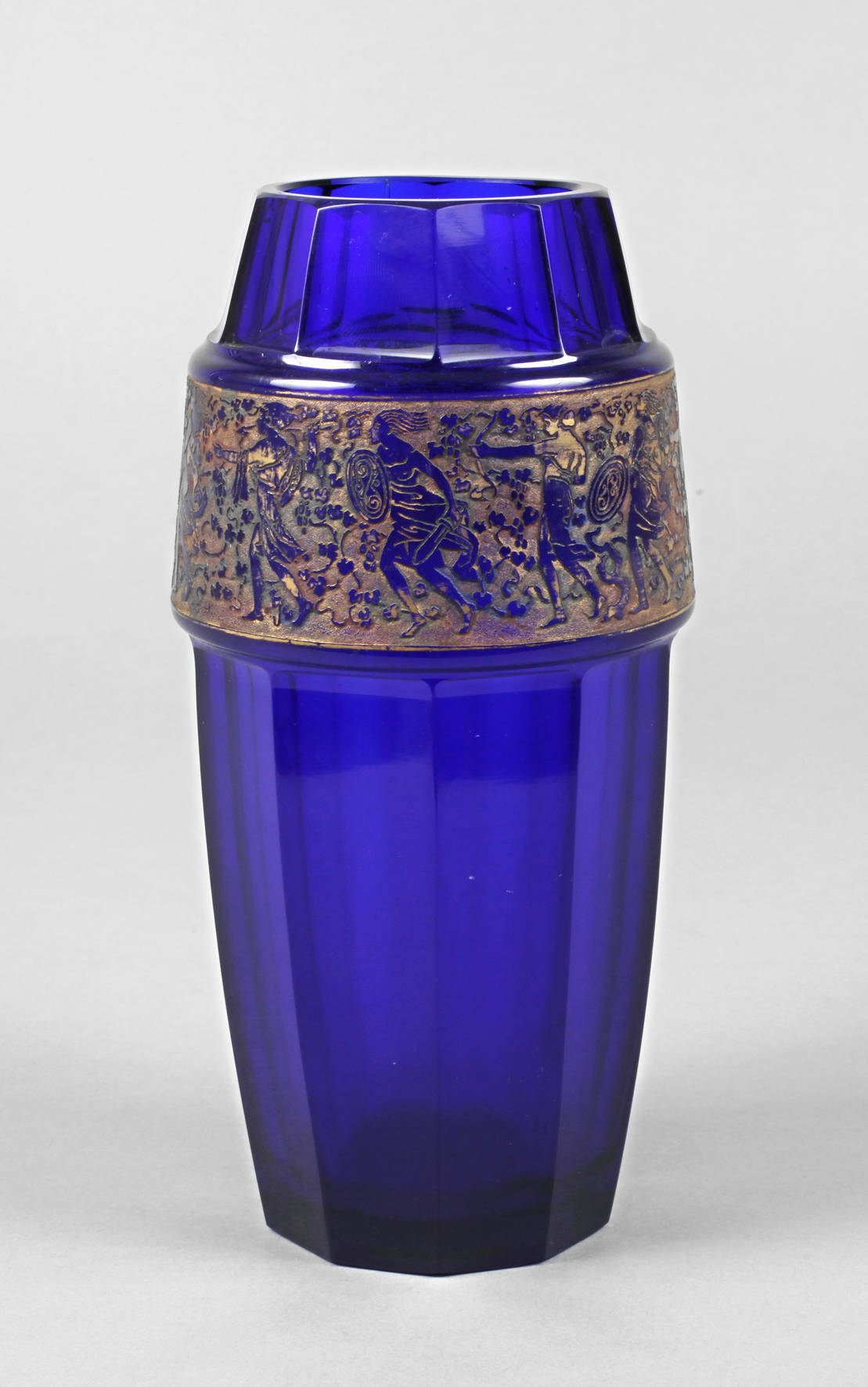 Moser Karlsbad Vase mit Ätzbordüre