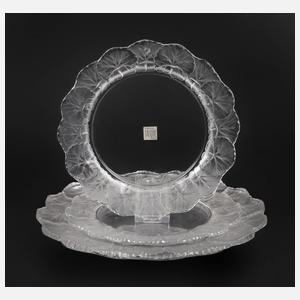 René  Lalique drei Schmuckteller