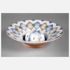 Blumensteckschale Art déco