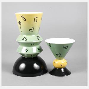 Heide Warlamis zwei moderne Vasen