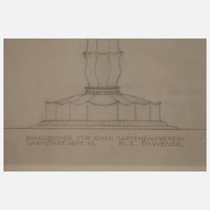 Entwurfszeichnung Theodor Wende
