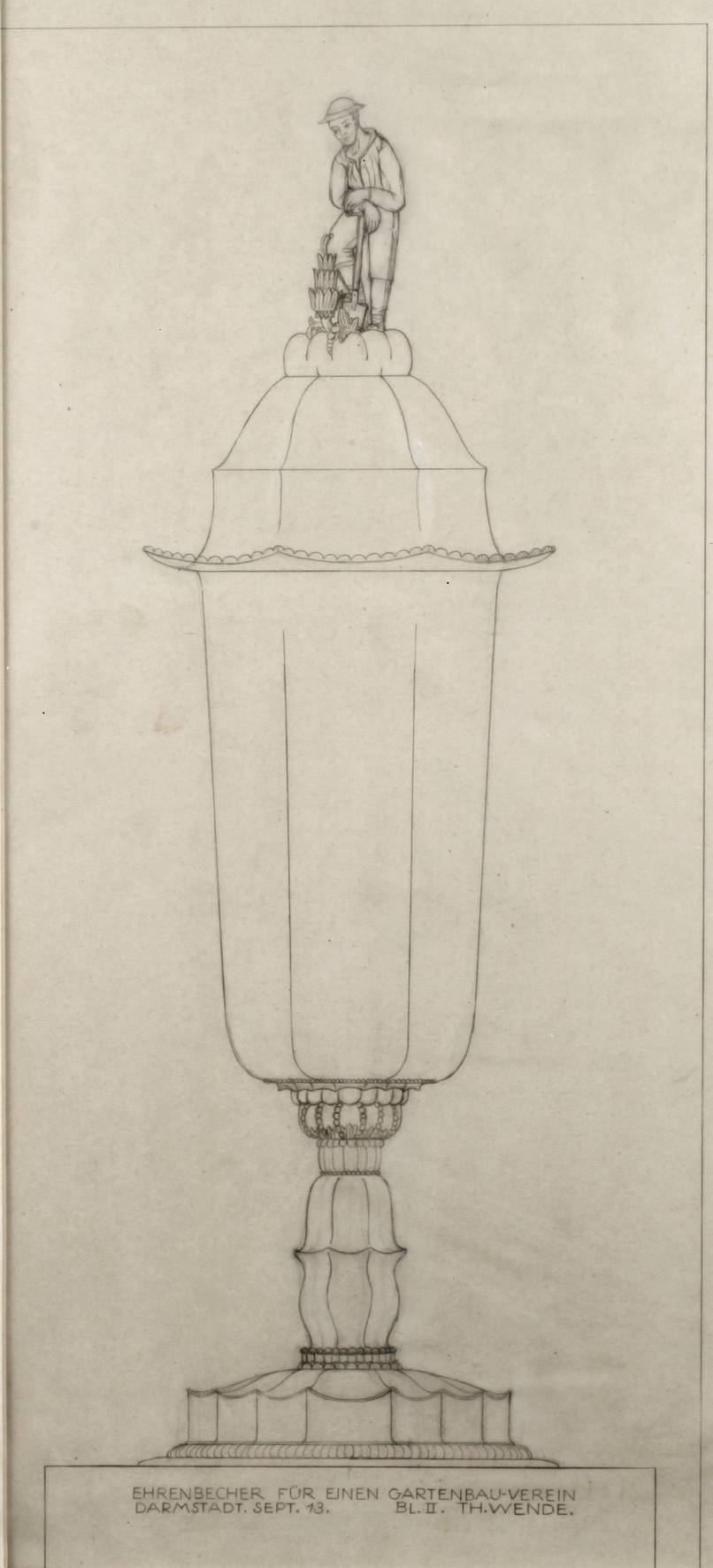 Entwurfszeichnung Theodor Wende