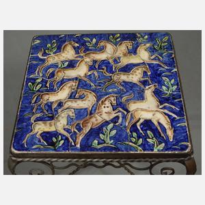 Tisch Karlsruher Majolika