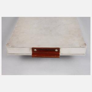 Modernes Silbertablett