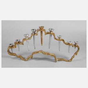 Moderner Chanukkaheuchter Messing