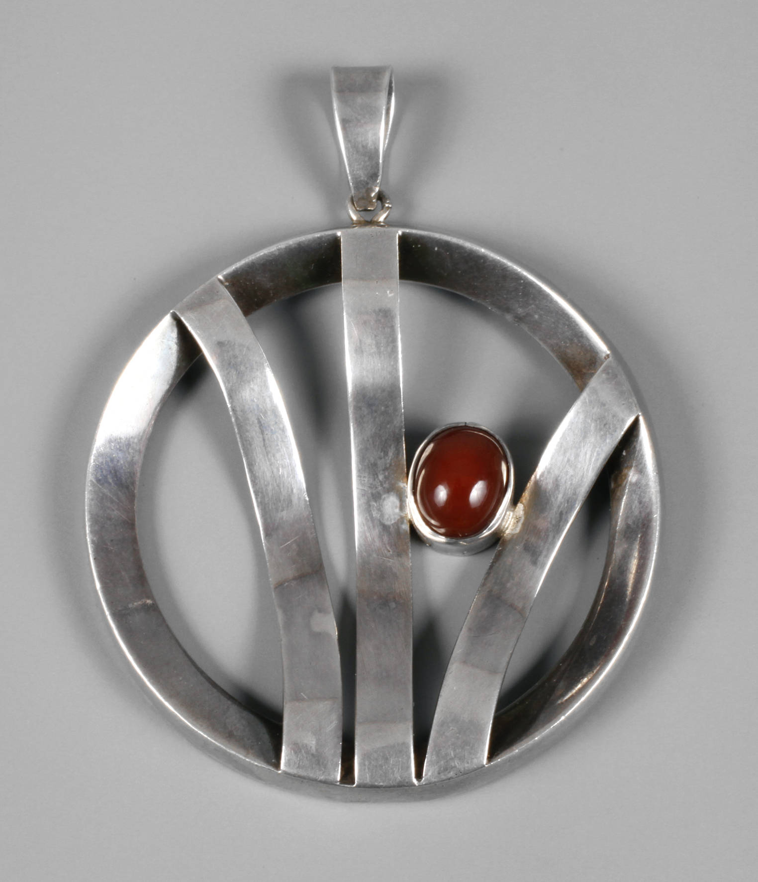 Großer Designanhänger Silber