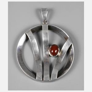 Großer Designanhänger Silber