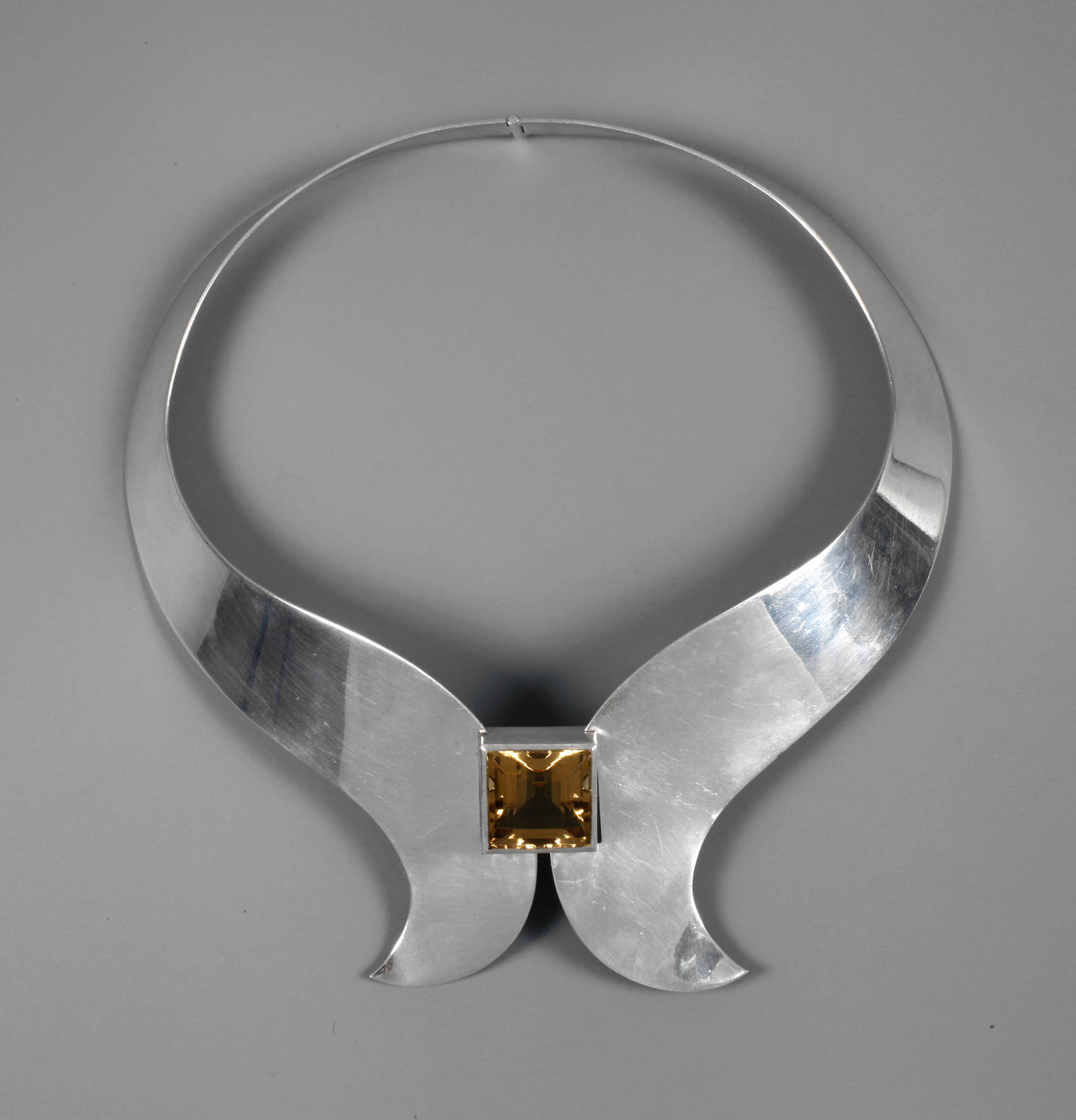 Silber Collier mit Citrin