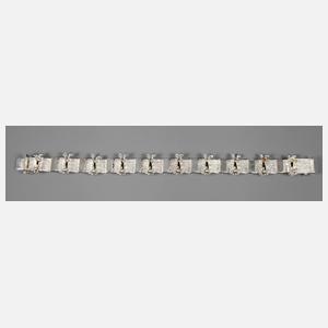 Designarmband Silber