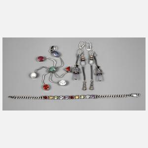 Konvolut Silberschmuck