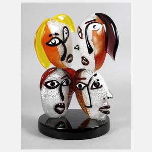 Alessandro Barbaro Sculptur Gesichter