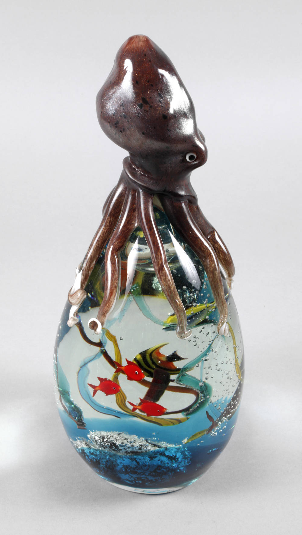 Murano Aquarium mit Tintenfisch