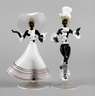 Murano zwei venezianische Karnevalsfiguren