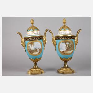 Sevres Paar Amphorenvasen