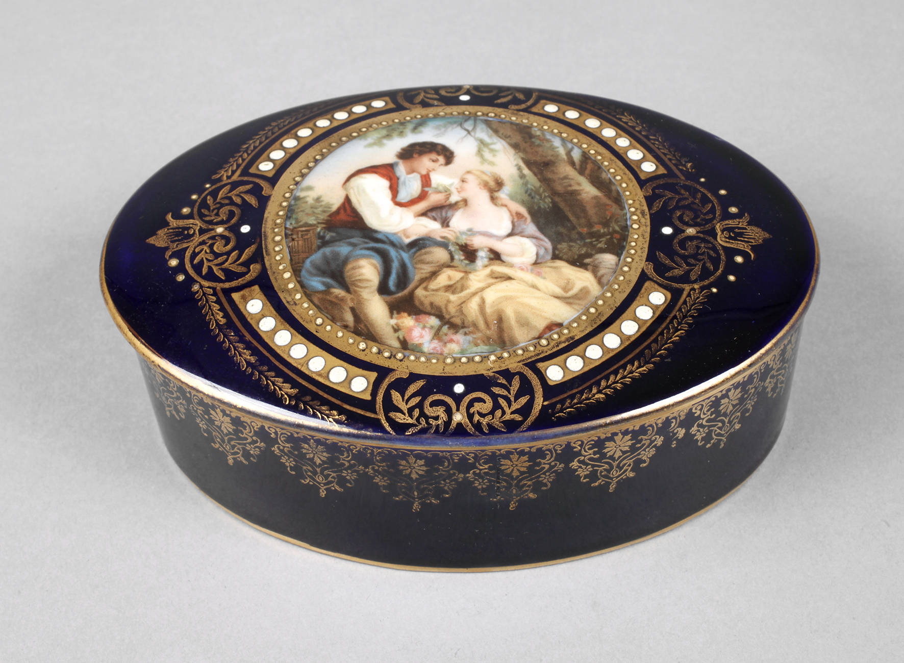 Ernst Wahlis Wien Deckeldose Jugendstil