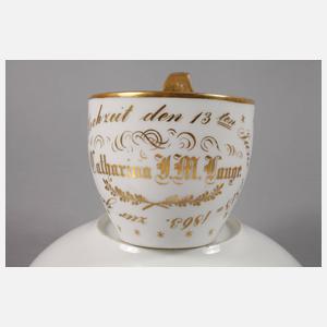 KPM Berlin Tasse zur Goldenen Hochzeit