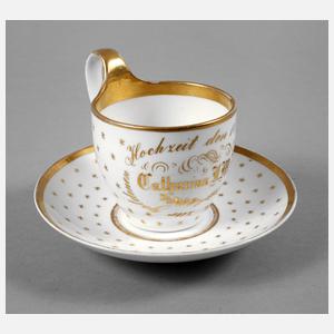 KPM Berlin Tasse zur Goldenen Hochzeit