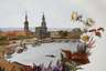 Meissen Teichert Ansichten Platte Dresden