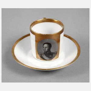 Portraittasse Biedermeier